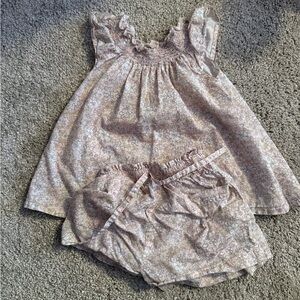 Jamie Kay Pink Floral Baby top and shorts